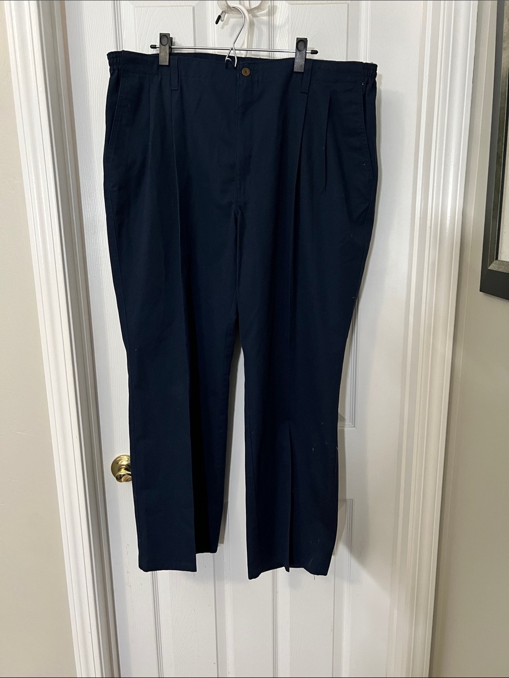 Towncraft Men's Dark Navy Pleated Dress Pants
